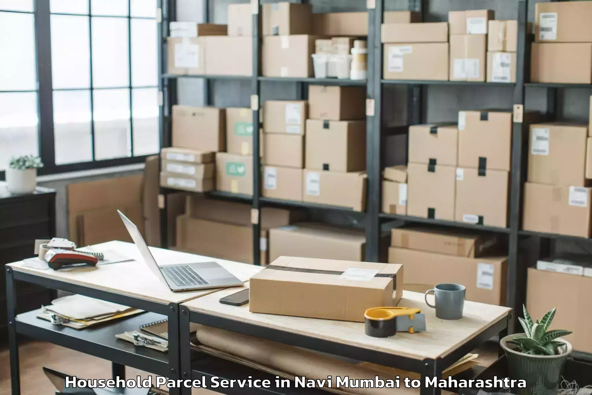 Hassle-Free Navi Mumbai to Bhokar Household Parcel